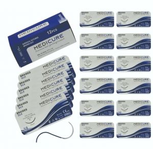 Suture Practice Surgical SILK Braided Kit 12PK Professional & Educational Use
